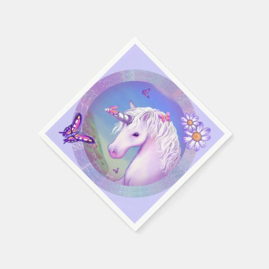 Ein Lila Paradies für Napkins Serviette (Ecke)