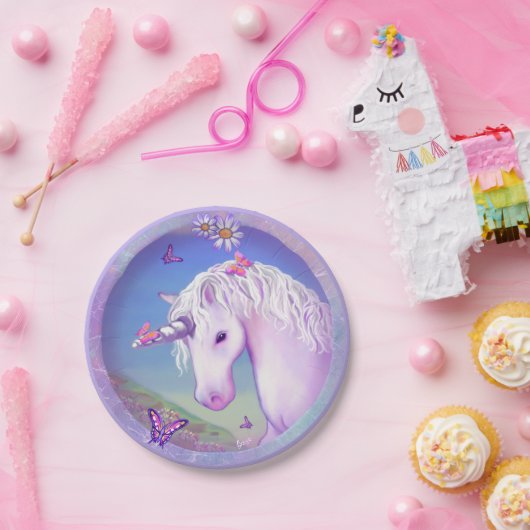 Ein Lila Paradies für Teller (Party)