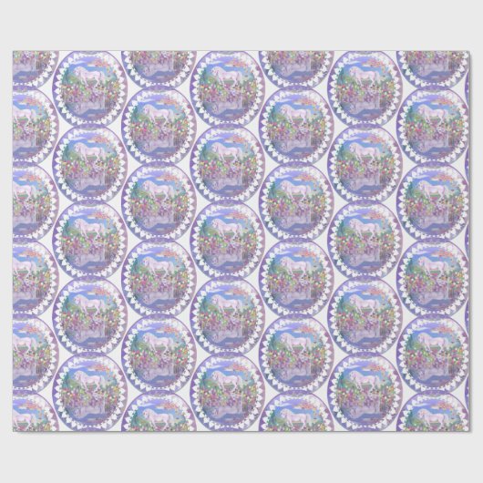 Ein lila Paradies Geschenkpapier (Flach)