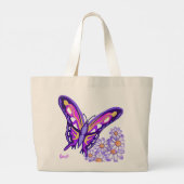 Ein Lila Paradies Jumbo Stoffbeutel (Rückseite)