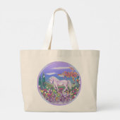 Ein Lila Paradies Jumbo Stoffbeutel (Rückseite)
