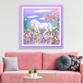 Ein lila Paradies Leinwanddruck (Insitu (Wohnzimmer))