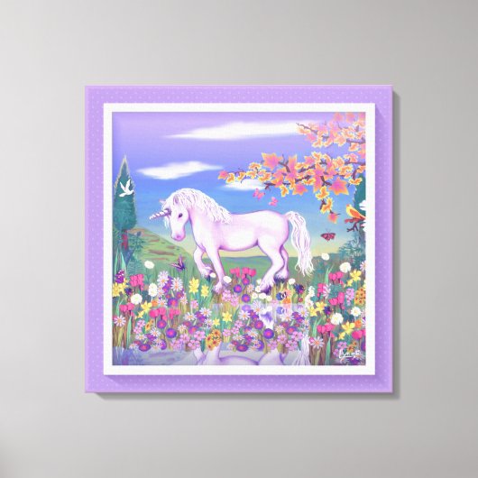 Ein lila Paradies Leinwanddruck (Vorderseite)