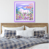 Ein lila Paradies Leinwanddruck (Insitu (Schlafzimmer))