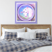 Ein lila Paradies Leinwanddruck (Insitu (Schlafzimmer))