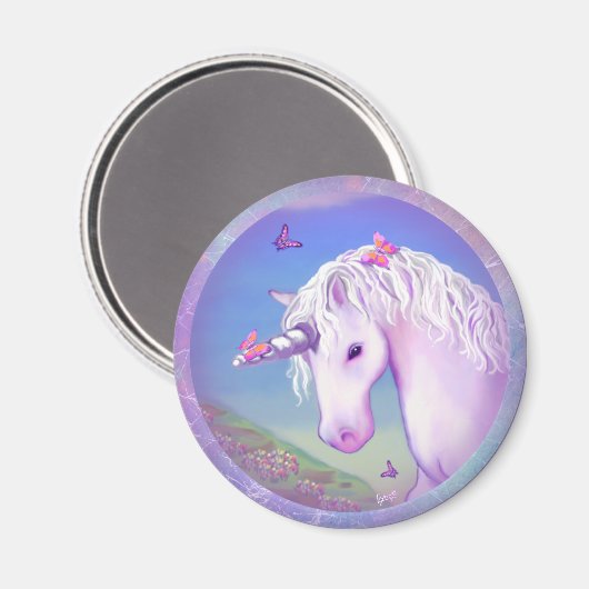 Ein Lila Paradies Magnet (Vorderseite/Rückseite)