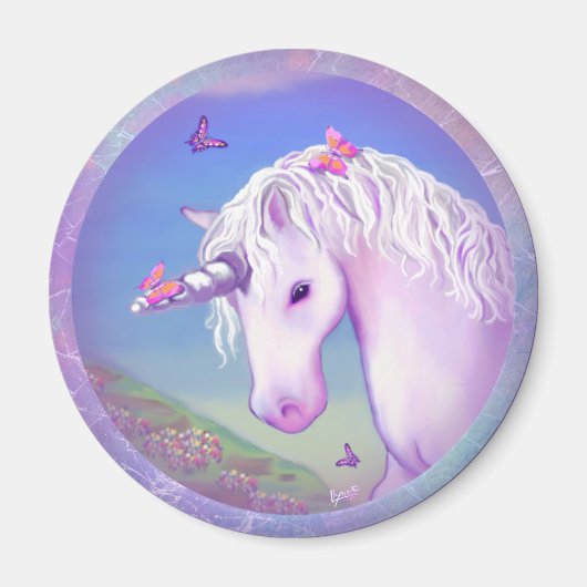 Ein Lila Paradies Magnet (Vorne)