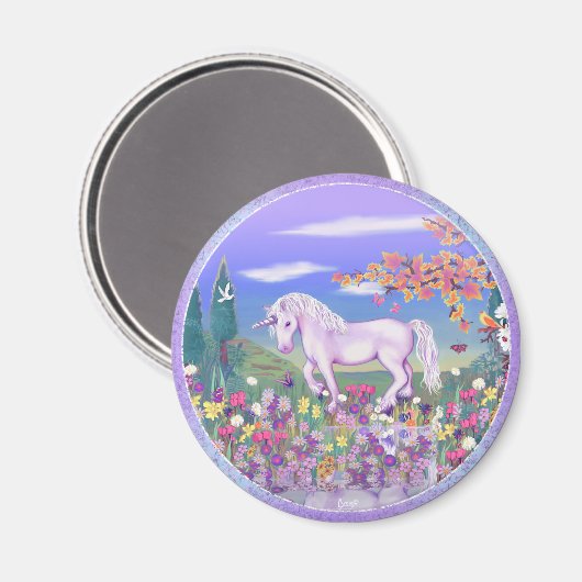 Ein Lila Paradies-Magnet Magnet (Vorderseite/Rückseite)