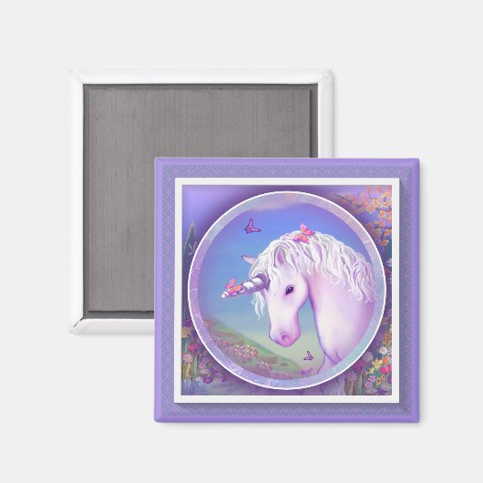 Ein Lila Paradies-Magnet Magnet (Vorderseite/Rückseite)