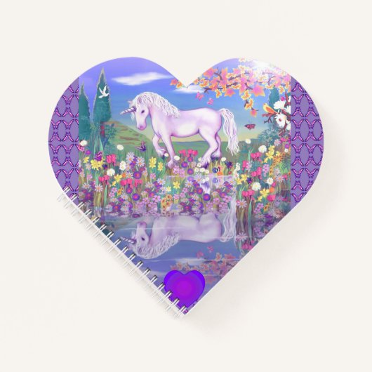 Ein Lila Paradies-Notebook Notizblock (Vorderseite)