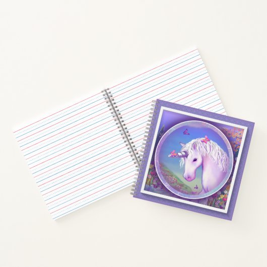 Ein Lila Paradies-Notebook Notizblock (Innenseite)