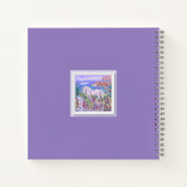 Ein Lila Paradies-Notebook Notizblock (Rückseite)