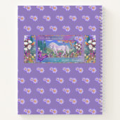 Ein lila Paradies-Notebook Notizblock (Rückseite)