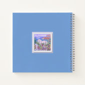 Ein Lila Paradies-Notebook Notizblock (Rückseite)