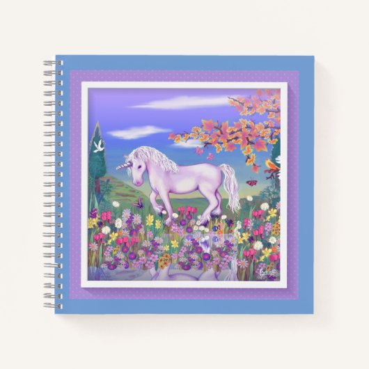 Ein Lila Paradies-Notebook Notizblock (Vorderseite)