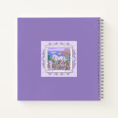 Ein Lila Paradies-Notebook Notizblock (Rückseite)