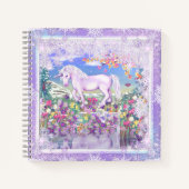 Ein Lila Paradies-Notebook Notizblock (Vorderseite)
