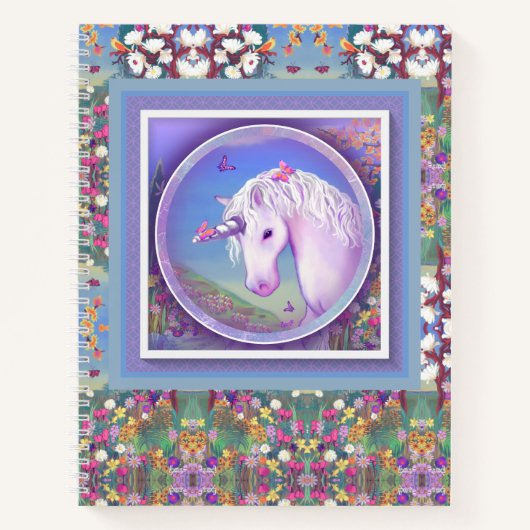 Ein lila Paradies-Notebook Notizblock (Vorderseite)