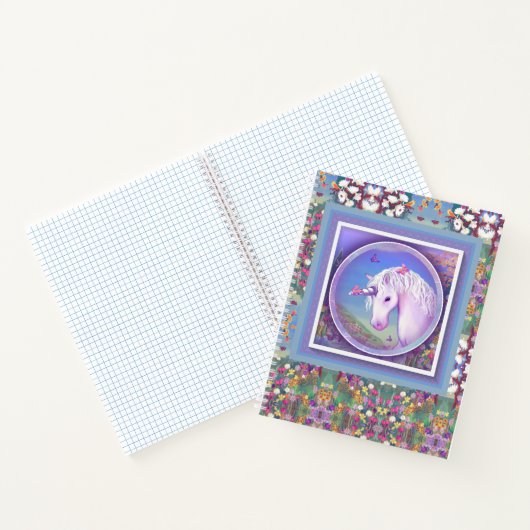 Ein lila Paradies-Notebook Notizblock (Innenseite)