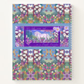 Ein lila Paradies-Notebook Notizblock (Rückseite)