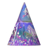 Ein Lila Paradies Partyhütchen (Links)