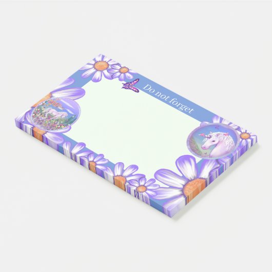 Ein lila Paradies Post-it Klebezettel (angewinkelt)