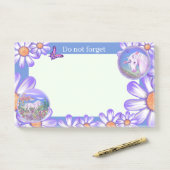 Ein lila Paradies Post-it Klebezettel (Auf Schreibtisch)