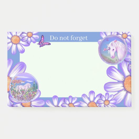 Ein lila Paradies Post-it Klebezettel (Vorderseite)