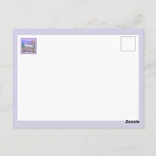 Ein Lila Paradies Postkarte (Rückseite)