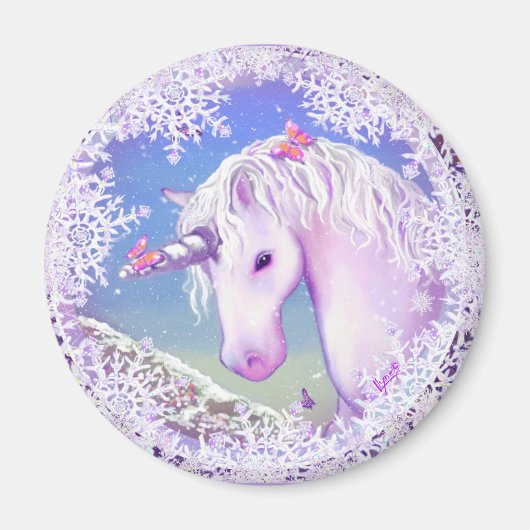 Ein lila Paradies & Schnee Magnet (Vorne)