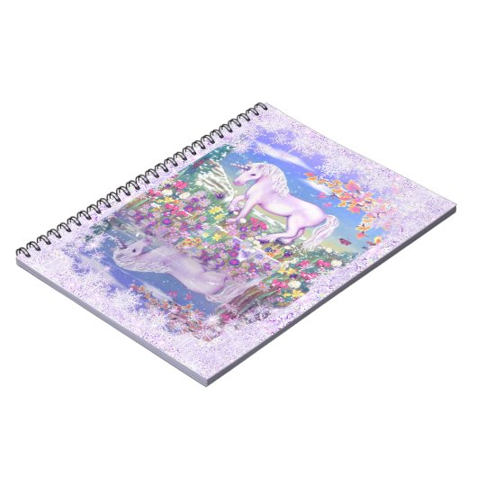 Ein lila Paradies & Schnee Notizblock (Linke Seite)