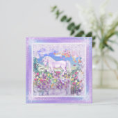 Ein Lila Paradies & Schneeflocke Karte (Stehend Vorderseite)
