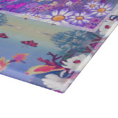 Ein lila Paradies Schneidebrett (Ecke)