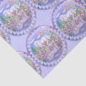 Ein lila Paradies Seidenpapier (Detail)