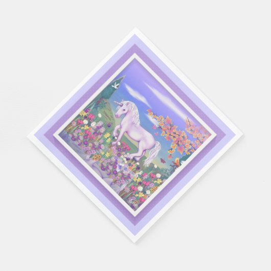 Ein Lila Paradies Serviette (Ecke)