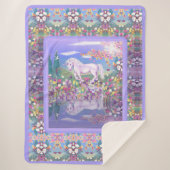 Ein lila Paradies Sherpadecke (Vorderseite)