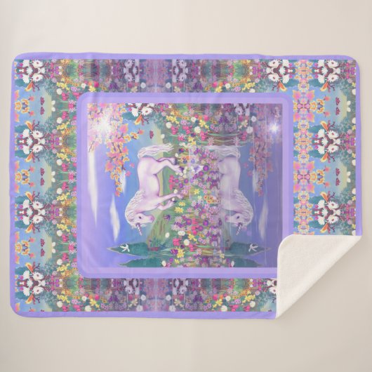 Ein lila Paradies Sherpadecke (Vorderseite (Horizontal))