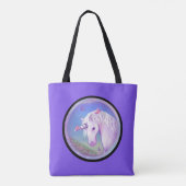 Ein Lila Paradies Tasche (Rückseite)