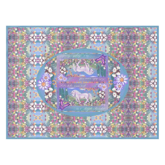 Ein lila Paradies Tischdecke (Vorderseite (Horizontal))