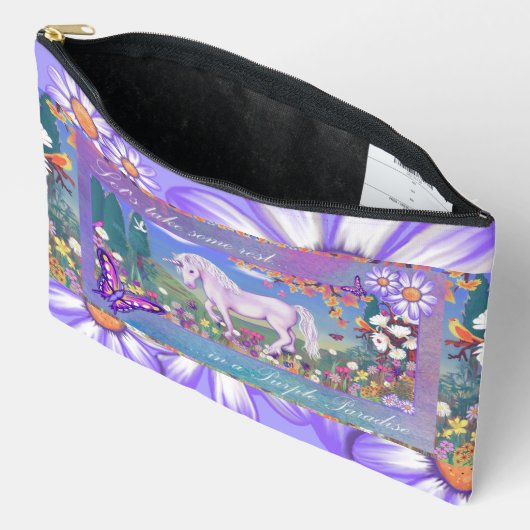 Ein lila Paradies Zubehörtasche (Offen)