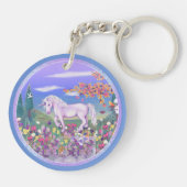 Ein Lila Schlüsselanhänger im Paradies (Rückseite)