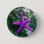 Ein Lila Starfish Button (Vorderseite)