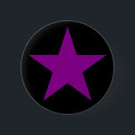 Ein Lila Stern des Anarcha-Feminismus Button<br><div class="desc">Ein ikonisches Symbol des Anarcha-Feminismus.</div>
