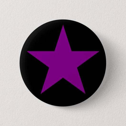 Ein Lila Stern des Anarcha-Feminismus Button (Vorderseite)
