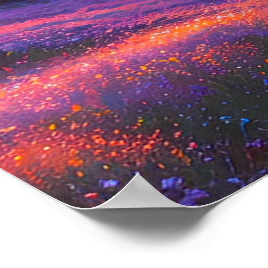 Ein Lila Tal Poster (Ecke)