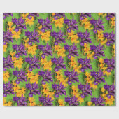 Ein Lila und goldenes Feld: Ire und Liles Geschenkpapier (Flach)