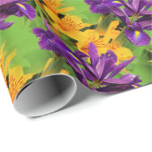 Ein Lila und goldenes Feld: Ire und Liles Geschenkpapier (Rolleneckpunkt)