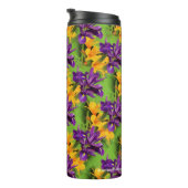 Ein Lila und goldenes Feld: Ire und Liles Thermosbecher (Nach rechts gedreht)