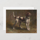 Ein limitierter Briquet-Hund Postkarte (Vorne/Hinten)