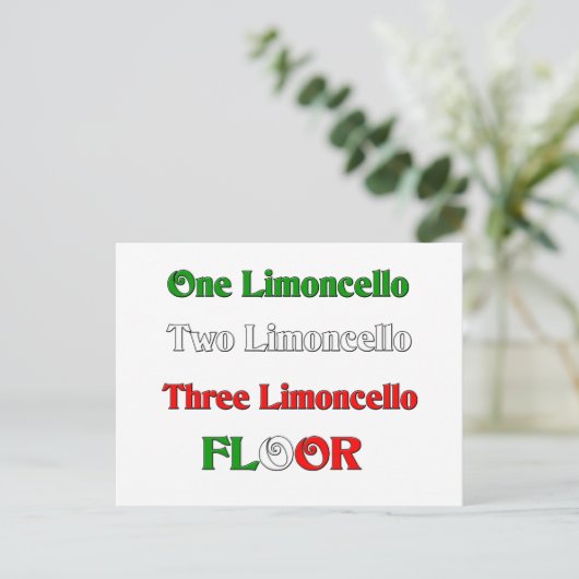 Ein Limoncello Postkarte (Stehend Vorderseite)